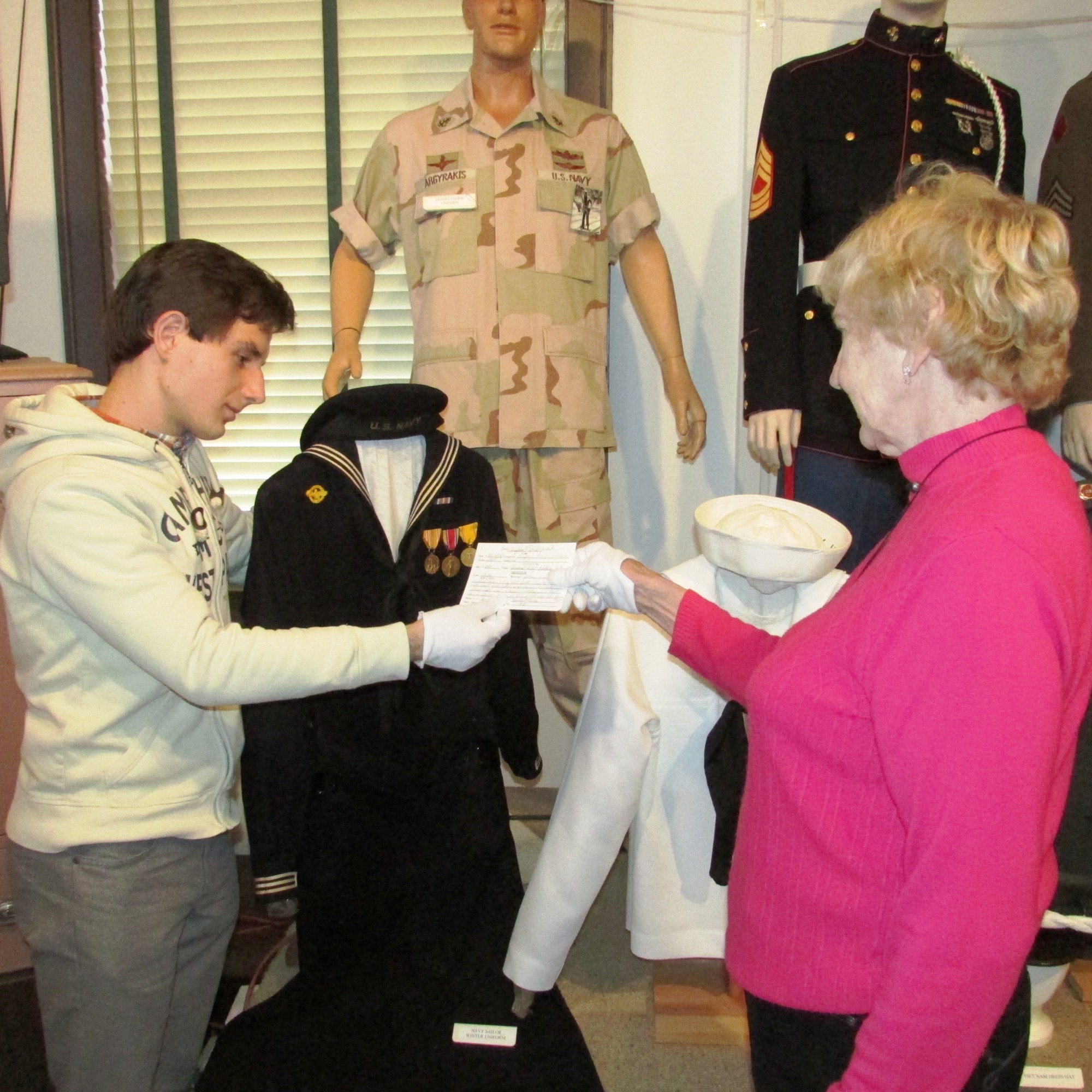 Artur and Doris, working on the Military Collection